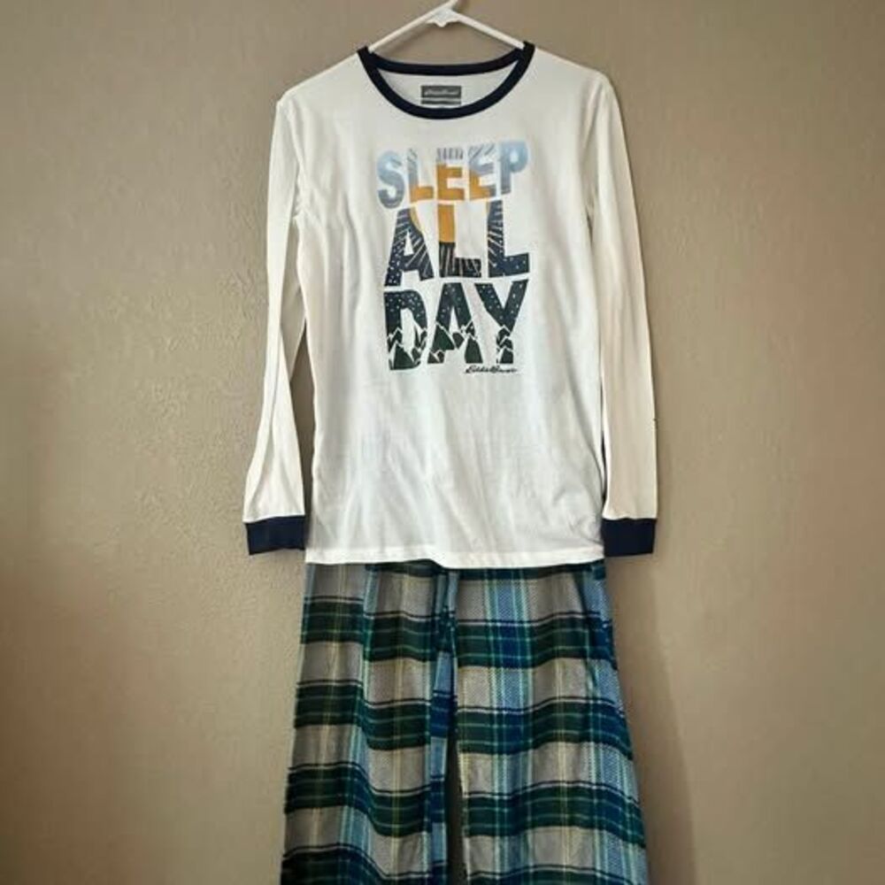 Eddie Bauer Kids Big Boys Fleece Pajamas PJ Size 14-16
